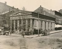 The Exchange Bank was located on the corner of 12th and Main Streets.