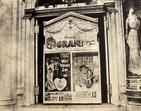 The Grand Opera House doorway. Melodrama was the principle offering.