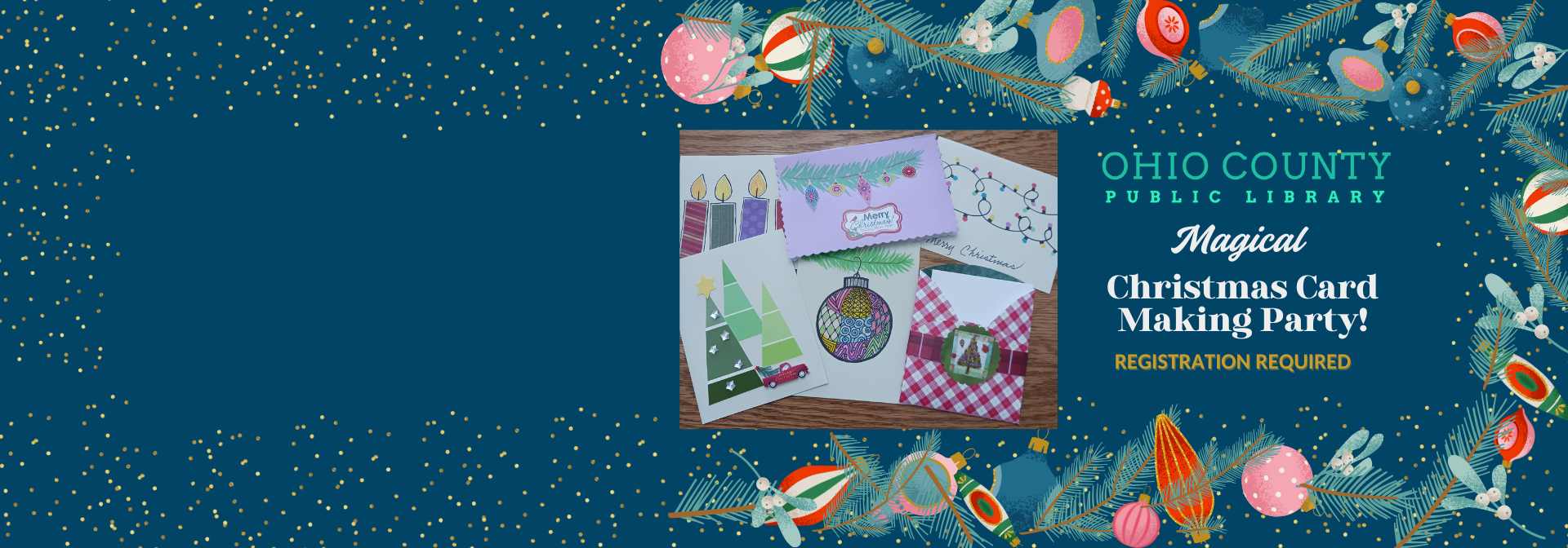Join us for a Magical Christmas Card Making Party!