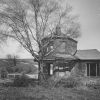 BROWN PHOTO # 6: Stone and brick toll houses stood every 15 miles on the old National Road, with milestones in between. This one still stands about 5 miles beyond West Alexander.