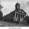 Old St. Matthew's Church on Byron Street. Sold to Baptist Society in 1866.