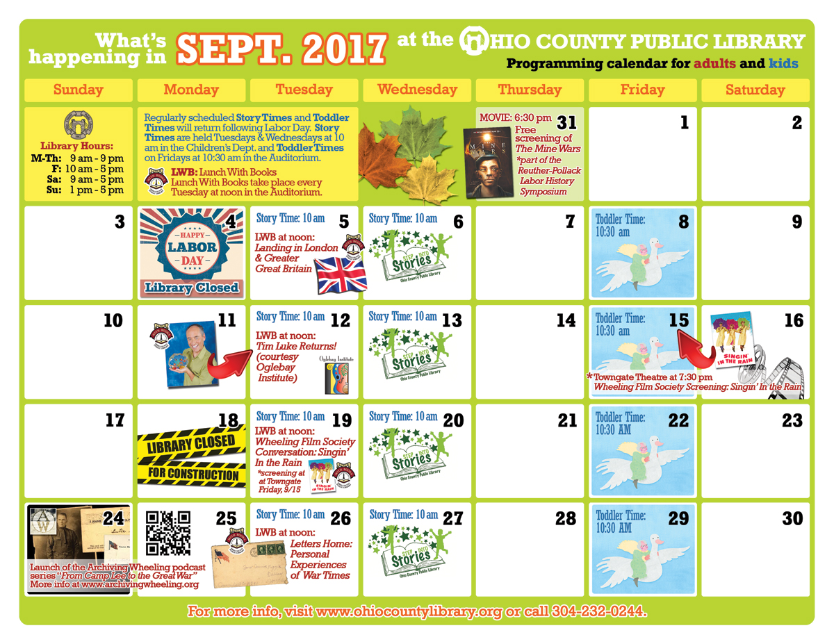 OCPL Programming Calendar: September 2017