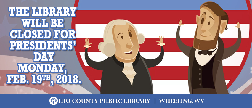 OCPL Closed for Presidents' Day, Monday, February 20, 2018
