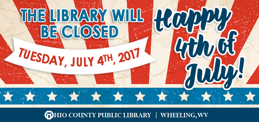 OCPL Closed Tuesday, July 4th, 2017