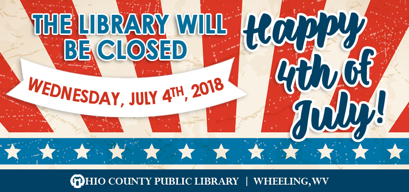 OCPL Closed 4th of July, 2018