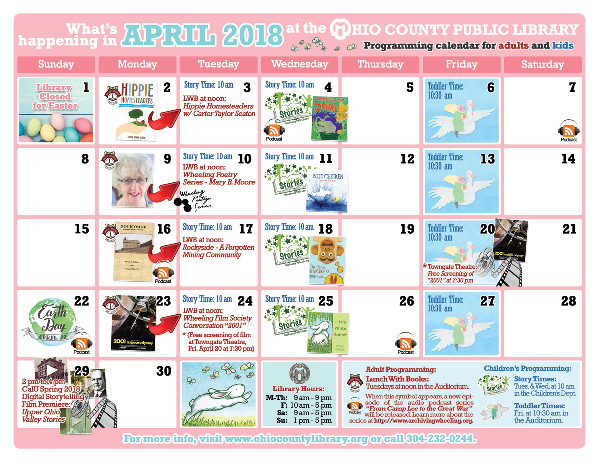 OCPL Programming Calendar: April 2018