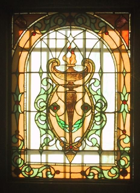 Stained Glass in the Keim mausoleum
