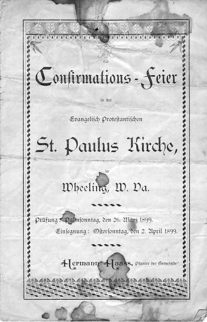 St. Paul Church Confirmation ceremony