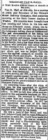 Obituary of Van B. Hall, businessman [ from the Wheeling Intelligencer ]